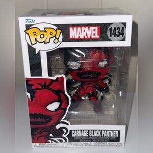 Funko Pop! Marvel Carnage Black Panther Red and Black Figure
